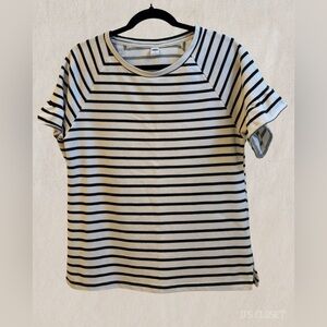 Old Navy Striped Black and White T-Shirt